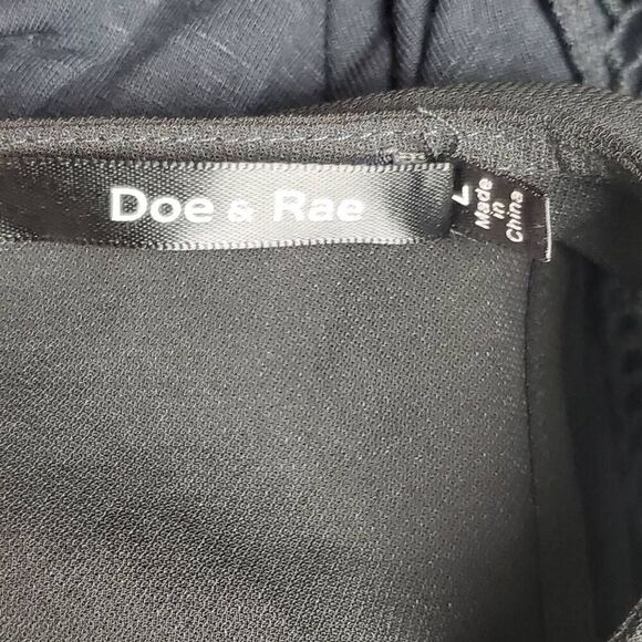 Doe & Rae Large Black Blouse - Picture 3 of 7